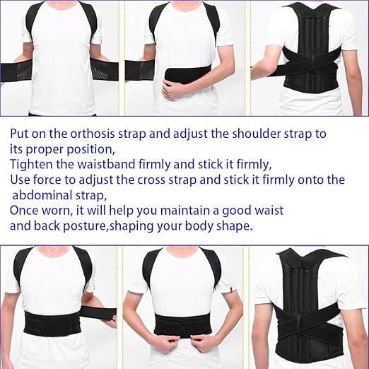 Posture Corrector for Women and Men,for Preventing Hunchback Upper Back Brace, Adjustable Back Straightener for Providing Pain Relief From Neck,Back & Shoulder，Shoulder Posture Brace | Back Braces - TrueDesk