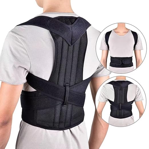 Posture Corrector for Women and Men,for Preventing Hunchback Upper Back Brace, Adjustable Back Straightener for Providing Pain Relief From Neck,Back & Shoulder，Shoulder Posture Brace | Back Braces - TrueDesk