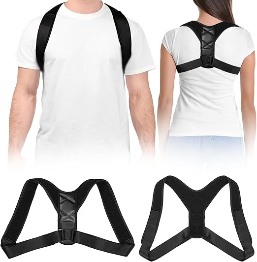 Posture Corrector for Women & Men, Adjustable Back Brace for Posture Support, Breathable & Invisible Upper Back Straightener – Relieves Neck, Shoulder, Clavicle Pain, Improves Alignment for Sitting | Back Braces - TrueDesk