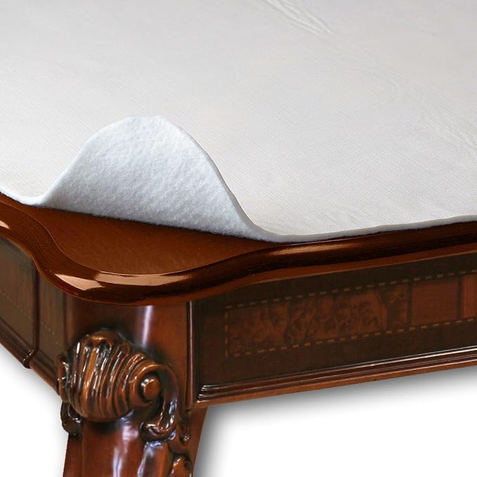 Premium Cushioned Heavy Duty Vinyl Table Pad with Flannel Backing, 52" x 140" | Table Pads - TrueDesk