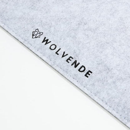 Premium Felt Desk Mat | Large 15.75" x 36" | Multifunctional Desk Pad for Home Office | Light Gray | Desk Pads Blotters - TrueDesk