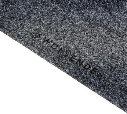Premium Felt Desk Mat | Medium 12" x 36" | Multifunctional Desk Pad for Home Office | Dark Gray | Desk Pads Blotters - TrueDesk