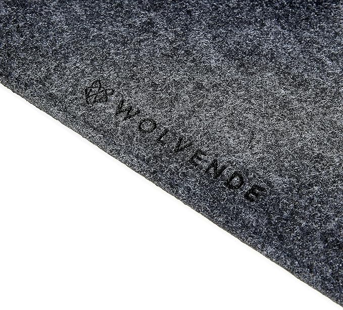 Premium Felt Desk Mat | Small 12" x 27.5" Multifunctional Desk Pad for Home Office | Dark Gray | Desk Pads Blotters - TrueDesk