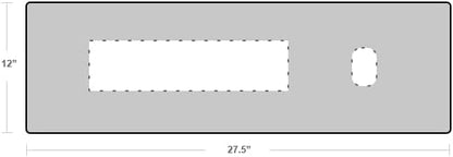 Premium Felt Desk Mat | Small 12" x 27.5" | Multifunctional Desk Pad for Home Office | Light Gray | Desk Pads Blotters - TrueDesk