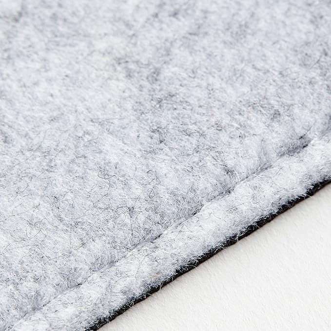 Premium Felt Desk Mat | Small 12" x 27.5" | Multifunctional Desk Pad for Home Office | Light Gray | Desk Pads Blotters - TrueDesk