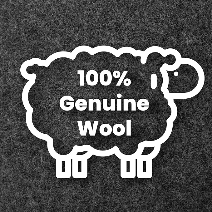 Premium Real Wool Felt Desk Pad with Non - Slip Backing - 32" x 16" | Desk Pads Blotters - TrueDesk