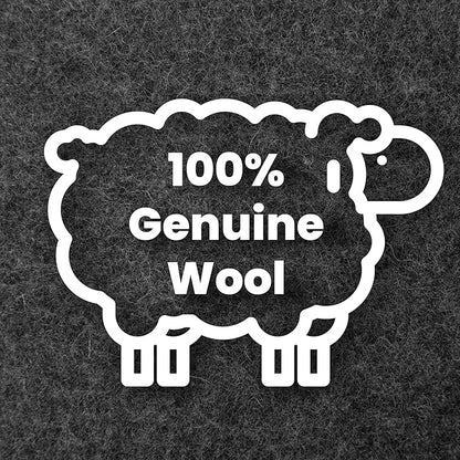 Premium Real Wool Felt Desk Pad with Non - Slip Backing - 32" x 16" | Desk Pads Blotters - TrueDesk