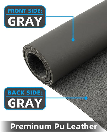 PULeather Non - Slip Desk Mat, Large Mouse Pad & Laptop Desk Pad - Waterproof Writing Pad for Office & Home (Dark Grey, 35.4" x 17") | Desk Pads Blotters - TrueDesk