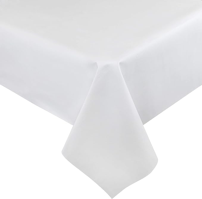 Quality Table Pad Protector, Superior Protection from Spills, Scratches & Heat - Reusable Vinyl Table Cloth with Cushion Flannel Backing (126" L x 54" W) | Table Pads - TrueDesk