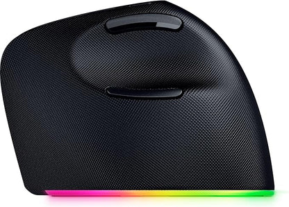 Razer Pro Click V2 Vertical Wireless Mouse: 6 Button Ergonomic Design - One Click AI Prompt - Supports Windows & Mac - Multi Device Connectivity via 2.4GHz, Bluetooth, or USB C Wired Mode - Chroma RGB | Mice - TrueDesk
