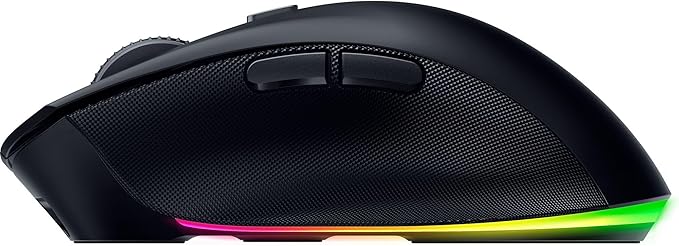 Razer Pro Click V2 Wireless Mouse: Right - Handed Ergonomic Design with Thumb Rest - AI Prompt - Long Battery Life - Multi Device Connectivity via 2.4GHz, Bluetooth, or USB C Wired Mode - Chroma RGB | Mice - TrueDesk