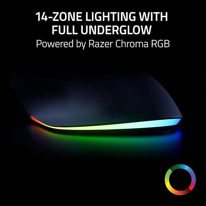 Razer Pro Click V2 Wireless Mouse: Right - Handed Ergonomic Design with Thumb Rest - AI Prompt - Long Battery Life - Multi Device Connectivity via 2.4GHz, Bluetooth, or USB C Wired Mode - Chroma RGB | Mice - TrueDesk