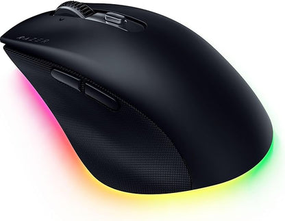 Razer Pro Click V2 Wireless Mouse: Right - Handed Ergonomic Design with Thumb Rest - AI Prompt - Long Battery Life - Multi Device Connectivity via 2.4GHz, Bluetooth, or USB C Wired Mode - Chroma RGB | Mice - TrueDesk