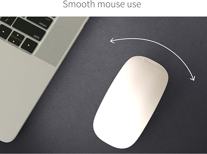 RENMTURE Desk Pad, Cork & PU Leather Desk Mat, Large Mouse pad, Non - Slip Desk Protector and Blotter, Waterproof Writing Pad, Desk Accessories and Organizers for Home Office (Black, 23.6" x 13.7") | Desk Pads Blotters - TrueDesk