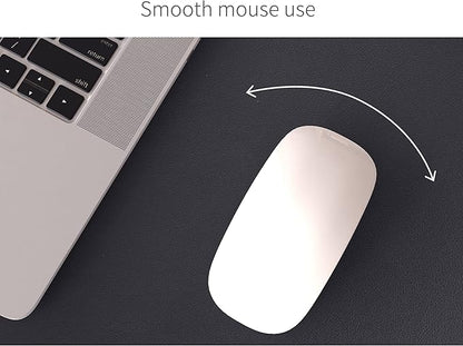 RENMTURE Dual - Sided Mouse Pad, Natural Cork & PU Leather Large Desk Pad for Office and Home Work, Desk Protector Non - Slip, Waterproof, Easy Clean (Black, 32"x16") | Mouse Pads - TrueDesk
