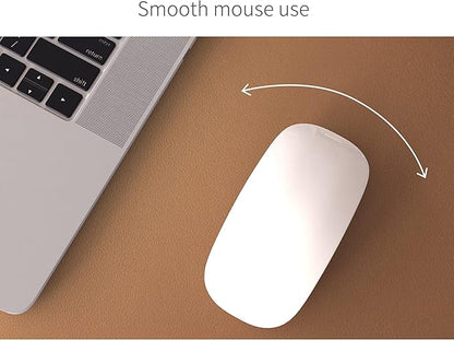 RENMTURE Dual - Sided Mouse Pad, Natural Cork & PU Leather Large Desk Pad for Office and Home Work, Desk Protector Non - Slip, Waterproof, Easy Clean (Brown, 32"x16") | Mouse Pads - TrueDesk