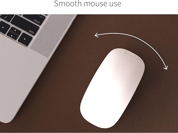 RENMTURE Dual - Sided Mouse Pad, Natural Cork & PU Leather Large Desk Pad for Office and Home Work, Desk Protector Non - Slip, Waterproof, Easy Clean (Dark Coffee, 36"x17") | Mouse Pads - TrueDesk