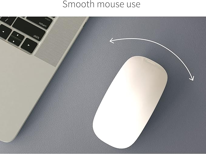 RENMTURE Dual - Sided Mouse Pad, Natural Cork & PU Leather Large Desk Pad for Office and Home Work, Desk Protector Non - Slip, Waterproof, Easy Clean (Gray, 36"x17") | Mouse Pads - TrueDesk