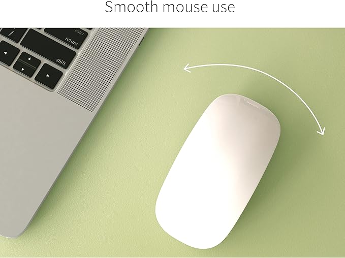 RENMTURE Dual - Sided Mouse Pad, Natural Cork & PU Leather Large Desk Pad for Office and Home Work, Desk Protector Non - Slip, Waterproof, Easy Clean (Light Green, 23.6" x 13.7") | Mouse Pads - TrueDesk
