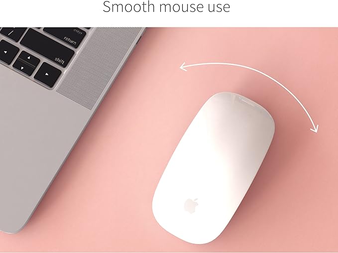 RENMTURE Dual - Sided Mouse Pad, Natural Cork & PU Leather Large Desk Pad for Office and Home Work, Desk Protector Non - Slip, Waterproof, Easy Clean (Pink, 36"x17") | Mouse Pads - TrueDesk