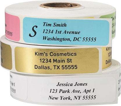 Return Address Labels - Roll of 500 Personalized Labels (White) | Address Labels - TrueDesk