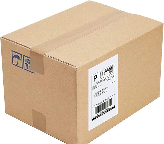 Round Corner Half Sheet Shipping Labels for Laser and Inkjet Printers,8.5" x 5.5" Address Labels Self Adhesive Mailing Labels(150 Sheets, 300 Labels) | Laser Inkjet Printer Labels - TrueDesk