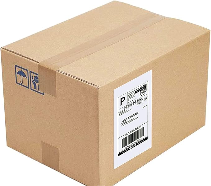 Round Corner Half Sheet Shipping Labels for Laser and Inkjet Printers,8.5" x 5.5" Printable White Label Self Adhesive Mailing Label 2 per Sheet(3000 Sheets, 6000 Labels) | Laser Inkjet Printer Labels - TrueDesk
