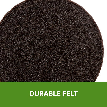 Scotch Felt Pads 162 PCS Brown, Felt Furniture Pads for Protecting Hardwood Floors, Round, Assorted Sizes Value Pack, Self - Stick design, Protecting from nicks, dents and scratches (SP847 - NA) | Furniture Pads - TrueDesk