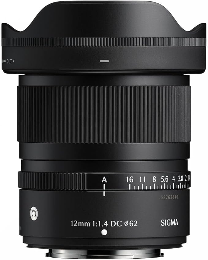 Sigma 12mm f/1.4 DC Contemporary FUJIFILM X (416975) Bundle. The Ideal Lens for Professional Portraits, Weddings Indoor/Outdoor Adventure, Wildlife, Travel, Sarfari, Photography use + Accessories | SLR Camera Lenses - TrueDesk