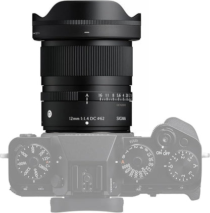 Sigma 12mm f/1.4 DC Contemporary FUJIFILM X (416975) Bundle. The Ideal Lens for Professional Portraits, Weddings Indoor/Outdoor Adventure, Wildlife, Travel, Sarfari, Photography use + Accessories | SLR Camera Lenses - TrueDesk