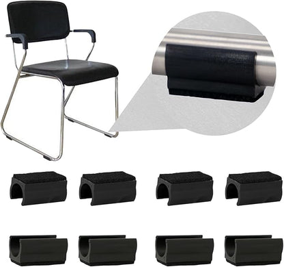 Sled Chair Leg Floor Protectors with Felt Furniture Pads,Rectangle U Shaped Chair Leg Tips Caps,Furniture Feet Protectors Slide Smoothly Protect Floors No Scratches No Noise (Diameter 19mm 8Pack) | Furniture Pads - TrueDesk