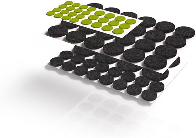 Slipstick Gorilla Felt Furniture Pads (76 Piece Variety Pack) Premium Furniture Pads & Chair Leg Floor Protectors for Hardwood Floors & Hard Surfaces | Furniture Pads - TrueDesk