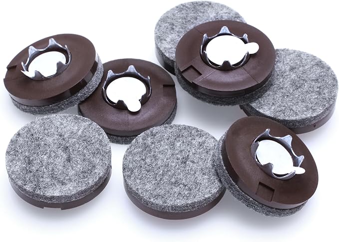 Slipstick GorillaFelt 1 - 1/2 Inch Felt Glides/Furniture Feet Floor Protectors (Set of 8 Sliders) Nail On Felt Furniture Pads Guaranteed to Stay On, Round, CB270 - 8 | Furniture Pads - TrueDesk