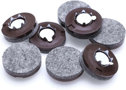 Slipstick GorillaFelt 1 - 1/2 Inch Felt Glides/Furniture Feet Floor Protectors (Set of 8 Sliders) Nail On Felt Furniture Pads Guaranteed to Stay On, Round, CB270 - 8 | Furniture Pads - TrueDesk