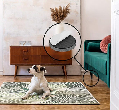 Slipstick Premium Wool Felt Furniture Feet Pads/Chair Leg Floor Protectors (1 Inch Round) Includes 16 Wool Blended Felt Feet Pads with Peel and Stick Adhesive, Gray, CB113 | Furniture Pads - TrueDesk