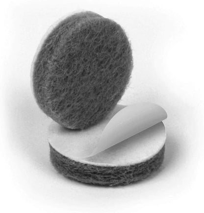 Slipstick Premium Wool Felt Furniture Pads/Small Chair Feet Floor Protectors (3/4 Inch Round) Includes 20 Heavy - Duty Felt Pads with Self Stick Adhesive, Gray, CB111 | Furniture Pads - TrueDesk