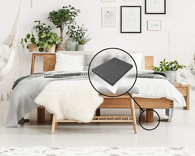 Slipstick Premium Wool Felt Sheet Furniture Pads/Floor Surface Protectors (6 Inch x 4 - 1/2 inch) Includes 2 Large Felt Pad Blankets with Self Stick Backing, Gray, CB161 | Furniture Pads - TrueDesk