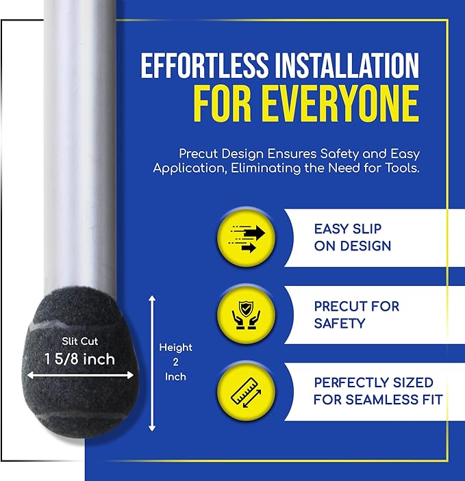 Small PreCut Tennis Balls Chair Desk Table Leg Floor Protector Pad Glides 2 Inch Black - 4 Count Sample Pack | Furniture Pads - TrueDesk