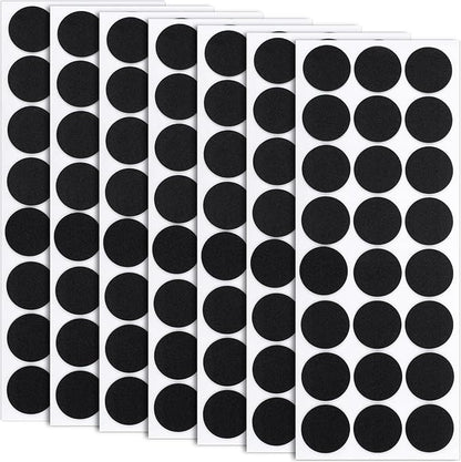 SmallCat 160 Pcs Small Felt Furniture Pads, Self - Adhesive EVA Foam Dot Circles, Round Felt Furniture Stickers for Desks Drawers Vases Photo Frames Cabinets Doors Candlesticks - Black (1.18") | Furniture Pads - TrueDesk