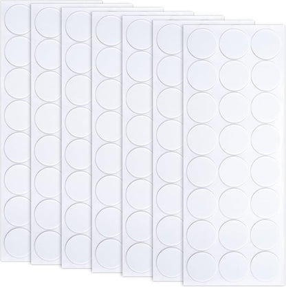 SmallCat 160 Pcs Small Felt Furniture Pads, Self - Adhesive EVA Foam Dot Circles, Round Felt Furniture Stickers for Desks Drawers Vases Photo Frames Cabinets Doors Candlesticks - White (1.18") | Furniture Pads - TrueDesk