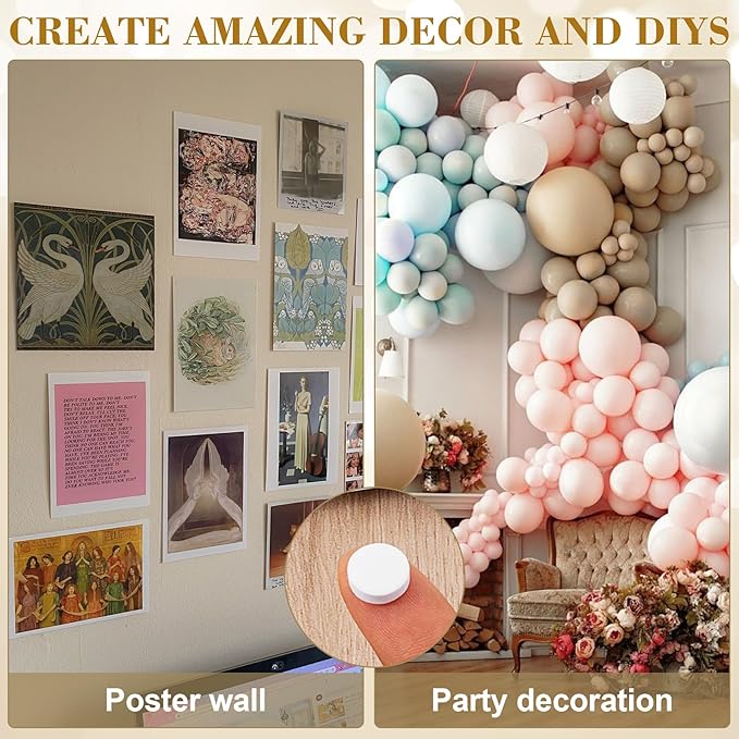 SmallCat 200 Pcs Small Felt Furniture Pads, Self - Adhesive EVA Foam Dot Circles, Round Felt Furniture Stickers for Desks Drawers Vases Photo Frames Cabinets Doors - White (0.39", Thickened 0.12") | Furniture Pads - TrueDesk
