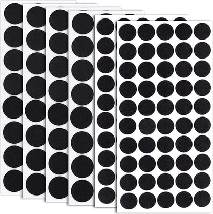 SmallCat 200 Pcs Small Felt Furniture Pads, Self - Adhesive EVA Foam Dot Circles, Round Felt Furniture Stickers for Desks Drawers Vases Photo Frames Cabinets Doors Candlesticks - Black, 2 Sizes | Furniture Pads - TrueDesk