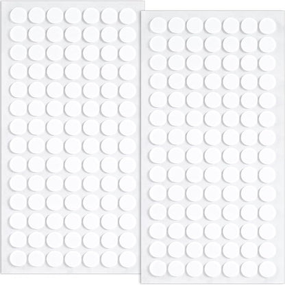 SmallCat 200 Pcs Small Felt Furniture Pads, Self - Adhesive EVA Foam Dot Circles, Round Felt Furniture Stickers for Desks Drawers Vases Photo Frames Cabinets Doors - White (0.39", Thickened 0.12") | Furniture Pads - TrueDesk
