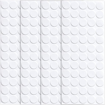 SmallCat 240 Pcs Small Felt Furniture Pads, Self - Adhesive EVA Foam Dot Circles, Round Felt Furniture Stickers for Desks Drawers Vases Photo Frames Cabinets Doors Candlesticks - White | Furniture Pads - TrueDesk