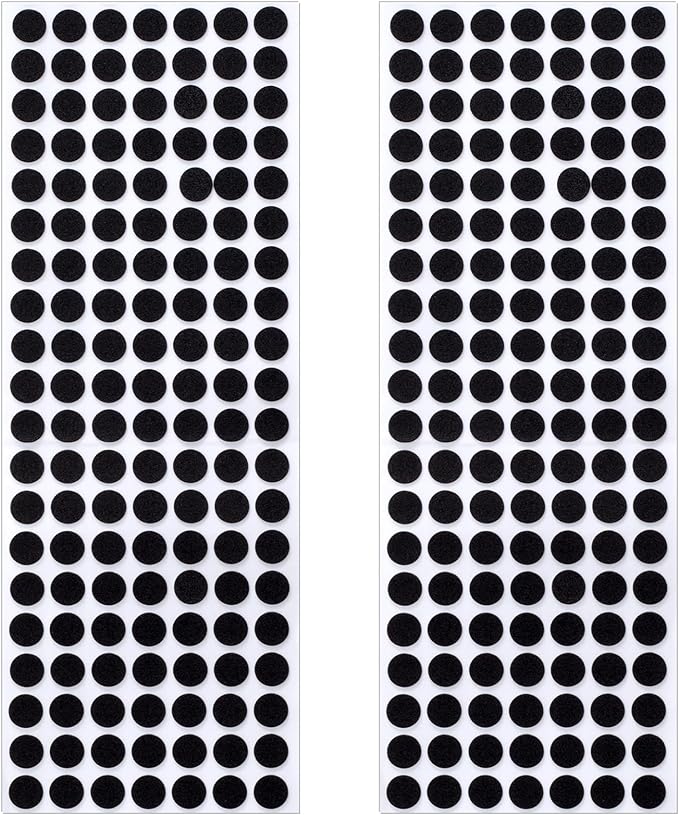 SmallCat 280 Pcs Small Felt Furniture Pads, Furniture Pads for Hardwood Floors, Furniture Felt Pads, Round Felt Pads for Chair Legs Desks Drawers Vases Photo Frames Cabinets Doors - Black (0.39'') | Furniture Pads - TrueDesk