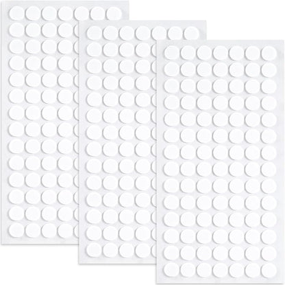 SmallCat 300 Pcs Small Felt Furniture Pads, Self - Adhesive EVA Foam Dot Circles, Round Felt Furniture Stickers for Desks Drawers Vases Photo Frames Cabinets Doors Candlesticks - White (0.39") | Furniture Pads - TrueDesk