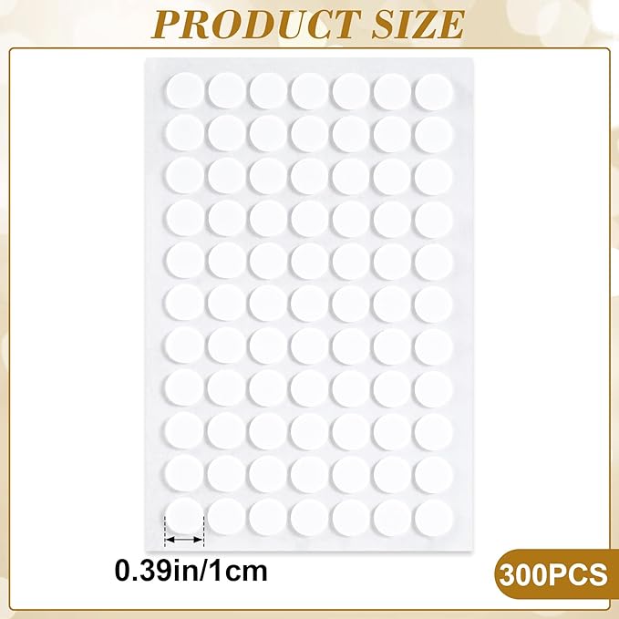 SmallCat 300 Pcs Small Felt Furniture Pads, Self - Adhesive EVA Foam Dot Circles, Round Felt Furniture Stickers for Desks Drawers Vases Photo Frames Cabinets Doors Candlesticks - White (0.39") | Furniture Pads - TrueDesk