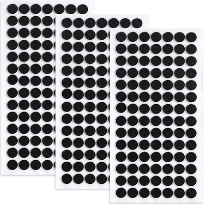 SmallCat 300 Pcs Small Felt Furniture Pads, Self - Adhesive EVA Foam Dot Circles, Round Felt Furniture Stickers for Desks Drawers Vases Photo Frames Cabinets Doors Candlesticks - Black (0.39") | Furniture Pads - TrueDesk