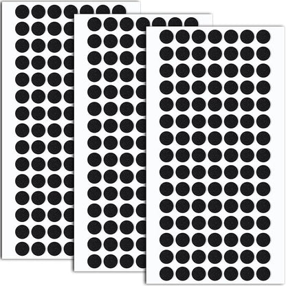 SmallCat 315 Pcs Small Felt Furniture Pads, Self - Adhesive EVA Foam Dot Circles, Round Felt Furniture Stickers for Desks Drawers Vases Photo Frames Cabinets Doors - Black (0.39'', Thickened 0.12") | Furniture Pads - TrueDesk
