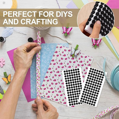 SmallCat 315 Pcs Small Felt Furniture Pads, Self - Adhesive EVA Foam Dot Circles, Round Felt Furniture Stickers for Desks Drawers Vases Photo Frames Cabinets Doors - Black (0.39'', Thickened 0.12") | Furniture Pads - TrueDesk